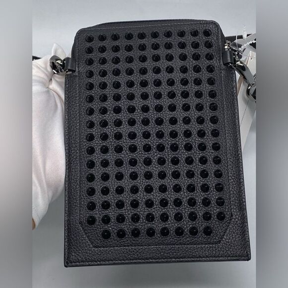 Christian Louboutin Loubilab Spiked Leather Crossbody Bag - Picture 4 of 9